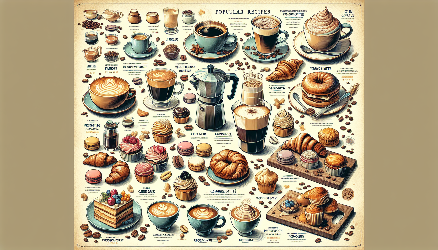 카페에서 인기 많은 메뉴 레시피 모음-첫번째